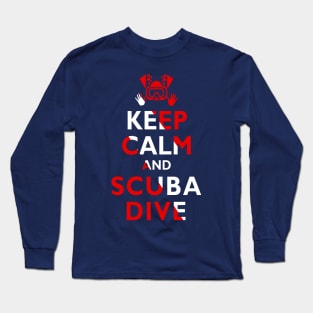 Keep Calm and Scuba Dive Flag Diving Original Long Sleeve T-Shirt